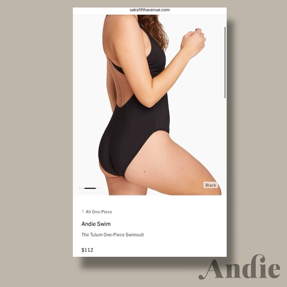 Andie Swim The Tulum One- Piece Swimsuit * NWT - Picture 4 of 8